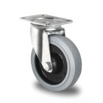 Rueda industrial de medias cargas, SOPORTE PREMIUM, modelo R4E2 B34, PLACA GIRATORIA