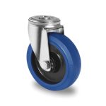 Rueda industrial de medias cargas, SOPORTE PREMIUM, modelo R4E1 B34, AGUJERO PASANTE