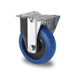 Rueda industrial de medias cargas, SOPORTE PREMIUM, modelo R4E1 B34, PLACA FIJA