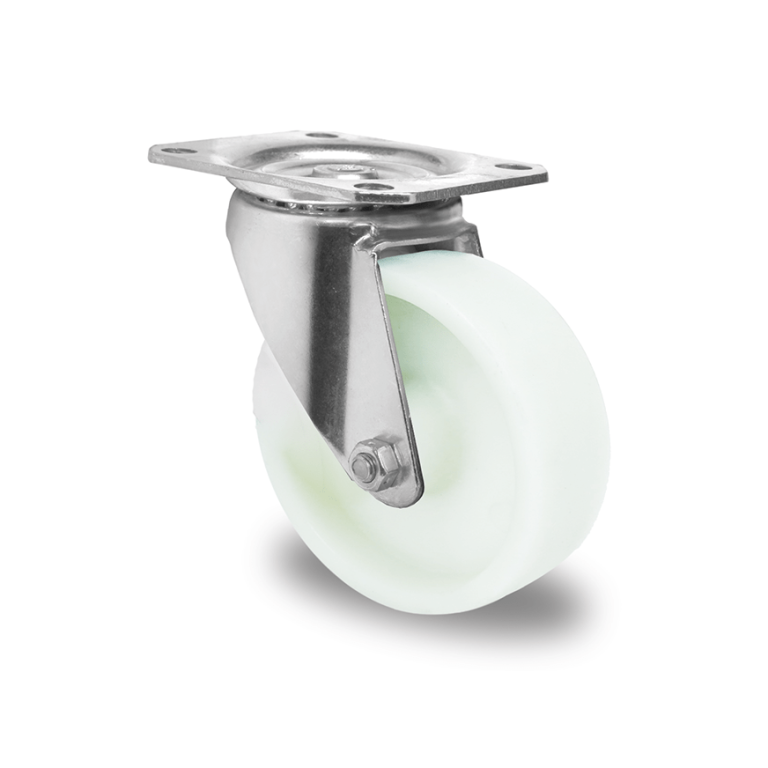 Rueda industrial de altas y bajas temperaturas, SOPORTE PREMIUM AT, modelo HLT, PLACA GIRATORIA