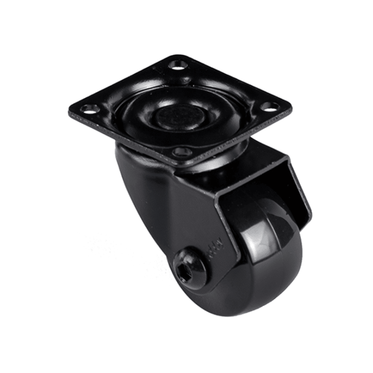 RUEDA MOBILIARIO EMMA III BLACK-BLACK / PLACA GIRATORIA