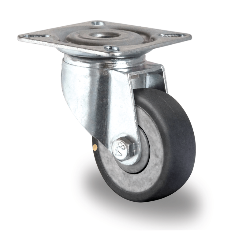 Rueda industrial electroconductiva, SOPORTE APPARATUS, modelo P2T2 P0NE, PLACA GIRATORIA