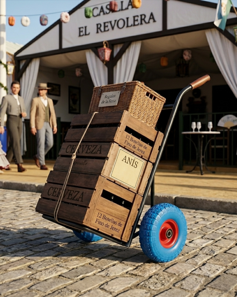 Ruedas impinchables en uso en la Feria de Sevilla